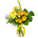 Желтый букет из роз и хризантем. Дубай